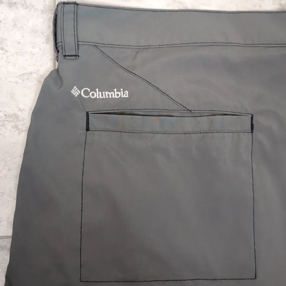 Columbia Mens Cargo Shorts Size 40 Grey Omni Shade UV Sun Protection Active